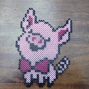 Pink Pig Perler Beads
